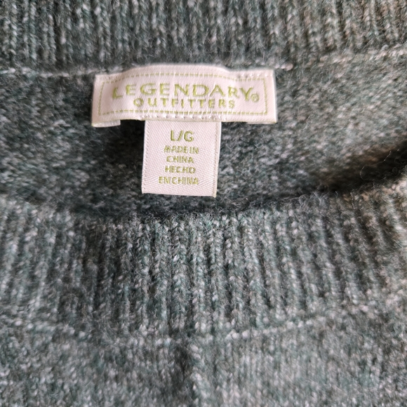 Classic Green Crewneck Sweater - Picture 2 of 3